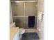 Cozy bathroom with shower, toilet, and vanity, perfect for everyday convenience and relaxation at 618 Bird Bay S Dr # 109, Venice, FL 34285