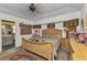 Bedroom featuring ceiling fan, wooden furniture, and natural light, creating a serene atmosphere at 1372 Annette St, Punta Gorda, FL 33980
