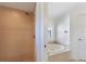 Bathroom featuring a shower and separate soaking tub at 1856 Nuremberg Blvd, Punta Gorda, FL 33983