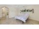 Bedroom with neutral walls, and a decorative window feature at 1856 Nuremberg Blvd, Punta Gorda, FL 33983