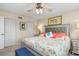 Spacious bedroom with a bed featuring decorative pillows and ample closet space at 1999 Kings Hwy # 24C, Punta Gorda, FL 33980