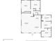 Detailed floor plan showcasing the layout of the home, including the bedrooms, kitchen, and living areas at 3927 Vasco St, Punta Gorda, FL 33950