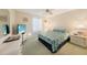 Cozy bedroom showcasing a double bed, TV, and serene decor for ultimate relaxation at 4000 E Bal Harbor Blvd. E. #211 # 211, Punta Gorda, FL 33950