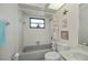 Clean bathroom with shower and tub combination, and decor at 4339 Boggs St, Port Charlotte, FL 33948