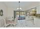 Dining room with a view of the screened pool patio at 4339 Boggs St, Port Charlotte, FL 33948