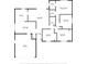 Detailed floor plan showcasing the layout of the house, including room dimensions and layout at 6604 Ranger Dr, Tampa, FL 33615