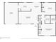 Layout diagram of the home showing the garage, kitchen, living room, bedrooms and bathrooms at 6753 Thorman Rd, Port Charlotte, FL 33981