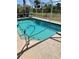 Sparkling screened-in pool with a clear view of the lush green backyard, offering a private oasis at 1025 Boundary Blvd, Rotonda West, FL 33947