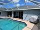 Secluded screened-in pool with covered patio area, offering a perfect blend of indoor and outdoor living at 1025 Boundary Blvd, Rotonda West, FL 33947