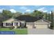 Charming single-story home with a three-car garage and well-manicured lawn at 13236 Pace Cir, Port Charlotte, FL 33981
