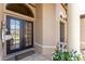 Inviting front entrance with double doors, beautiful tile, and a 'Welcome' mat for guests at 1367 Grebe Dr, Punta Gorda, FL 33950