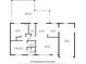 Detailed floor plan showcasing layout of bedrooms, bathrooms, kitchen, living room, and screened lanai at 1510 Orlando Blvd, Port Charlotte, FL 33952