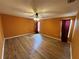 Spacious main bedroom with neutral walls, wood-look flooring, and ample room at 16072 Galiano Ct, Punta Gorda, FL 33955