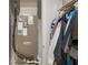 HVAC closet featuring modern furnace with closet storage space at 21310 Quesada Ave, Port Charlotte, FL 33952