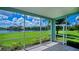 Enjoy serene water views from this screened lanai overlooking lush greenery and a tranquil lake at 25511 Heritage Lake Blvd # 8, Punta Gorda, FL 33983