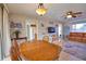 Functional dining area connecting the kitchen to the living room, making it an ideal gathering space at 3080 Saint James St, Port Charlotte, FL 33952