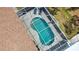 Aerial view of an enclosed pool with lounge chairs, providing a perfect outdoor retreat at 3080 Saint James St, Port Charlotte, FL 33952