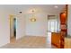 Bright dining area featuring tile floors and a pendant light fixture at 745 Monaco Dr, Punta Gorda, FL 33950