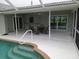 Screened-in patio with a pool and view at 745 Monaco Dr, Punta Gorda, FL 33950