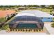 Aerial view of home, pool, and waterfront at 12596 Bacchus Rd, Port Charlotte, FL 33981