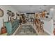 Open concept dining area with barstool seating and backyard views at 2100 Via Esplanade, Punta Gorda, FL 33950