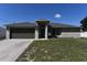 Inviting single-story home with a well-manicured lawn and neutral exterior paint at 2250 Homestead Cir, North Port, FL 34286
