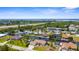 Scenic aerial view of waterfront homes along canals with quick access to the bay at 2911 Riverside Dr, Punta Gorda, FL 33950