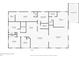 Detailed floor plan showcasing multiple bedrooms, bathrooms, a spacious living room, and a screened patio at 30154 Beech Rd, Punta Gorda, FL 33982