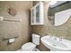 Cozy half bath featuring modern fixtures and decor at 3050 Rivershore Ln, Port Charlotte, FL 33953