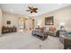Inviting living room featuring neutral tones, stylish furnishings, and ample natural light at 3050 Rivershore Ln, Port Charlotte, FL 33953