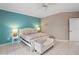 Charming bedroom with a queen bed, stylish furnishings, and soothing color palette at 3800 Bal Harbor Blvd # 415, Punta Gorda, FL 33950