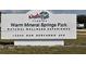 North Port Florida Warm Mineral Springs Park community sign at 5301 Linksman Pl, North Port, FL 34287