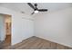 Empty bedroom showcasing closet space and an en-suite bathroom at 6336 Drucker Cir, Port Charlotte, FL 33981