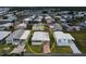 Aerial view of home with lush green landscape in a neighborhood community at 643 Blackburn Blvd, North Port, FL 34287