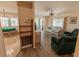 Comfortable living room that connects to both the dining room and screened in porch at 643 Blackburn Blvd, North Port, FL 34287