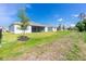 A beautiful backyard featuring new construction homes with manicured lawns and plenty of green space at 8488 Saint Kitts Cir, Englewood, FL 34224