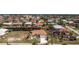 Aerial view of home in a waterfront community at 910 Via Tripoli, Punta Gorda, FL 33950
