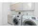 Laundry room featuring modern washer and dryer at 910 Via Tripoli, Punta Gorda, FL 33950