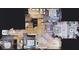 Detailed floor plan showcasing the home's layout, including bedrooms, bathrooms, living areas, and outdoor spaces at 10068 Winding River Rd, Punta Gorda, FL 33950