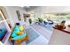 Bright sunroom featuring comfortable seating and stylish decor elements for relaxing and entertaining at 10068 Winding River Rd, Punta Gorda, FL 33950