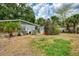 Spacious backyard area features vibrant greenery and tropical landscaping, offering a private outdoor retreat at 12018 Saragossa Ln, North Port, FL 34287