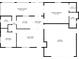 Detailed floor plan showcasing layout with a living room, kitchen, and bedrooms at 14534 Keene Ave, Port Charlotte, FL 33953