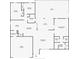 Detailed floor plan outlining the layout of the home, including the lanai and pool area at 3027 Ridgewood Dr, North Port, FL 34287