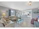Open concept living room offering seamless transition to the kitchen at 330 Lasayette Ne Dr, Port Charlotte, FL 33952