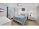 Cozy main bedroom with a beach theme at 330 Lasayette Ne Dr, Port Charlotte, FL 33952