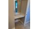Bathroom vanity with quartz counter and mirror at 3560 Elias Cir, North Port, FL 34288