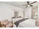 A spacious bedroom with a view, a bedside table, and room for storage at 43984 Boardwalk Loop # 1726, Punta Gorda, FL 33982