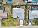 Bird's-eye view of the home showing the roof, backyard, and surrounding properties at 5331 Citadel Rd, Venice, FL 34293