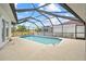 Beautiful pool with screened enclosure at 1 Sportsman Way, Rotonda West, FL 33947