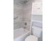 Bathroom features updated tile, hardware, and storage at 150 Harborside Ave # 124, Punta Gorda, FL 33950